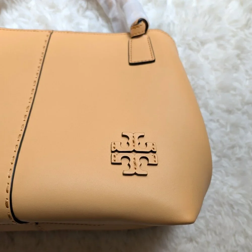 NWT Tory Burch McGraw Smooth Satchel (color: jackfruit)